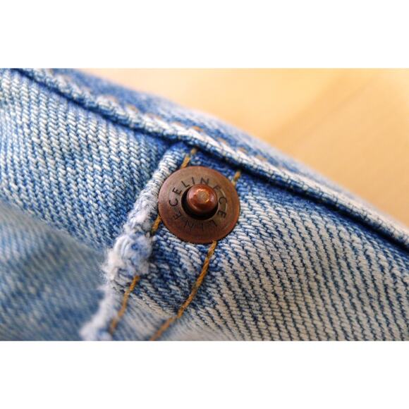 CELINE Margaret High Rise Denim Jeans Supersonic Wash Made in Japan 27 $1350 - Picture 10 of 13